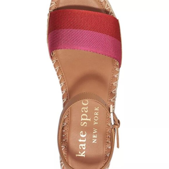 KATE SPADE NEW YORK WOMEN'S PICNIC ANKLE-STRAP PLATFORM WEDGE SANDALS SIZE 9M - Picture 4 of 7